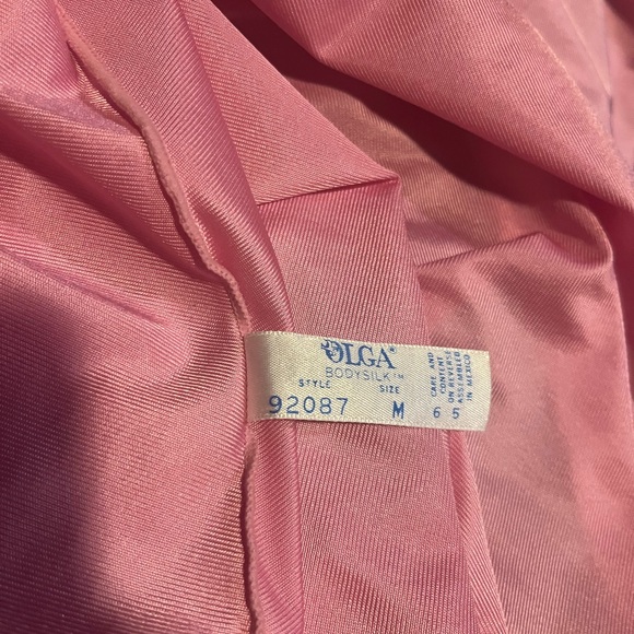 Rare vintage 1970’s pink Olga body silk nightgown - Picture 6 of 7